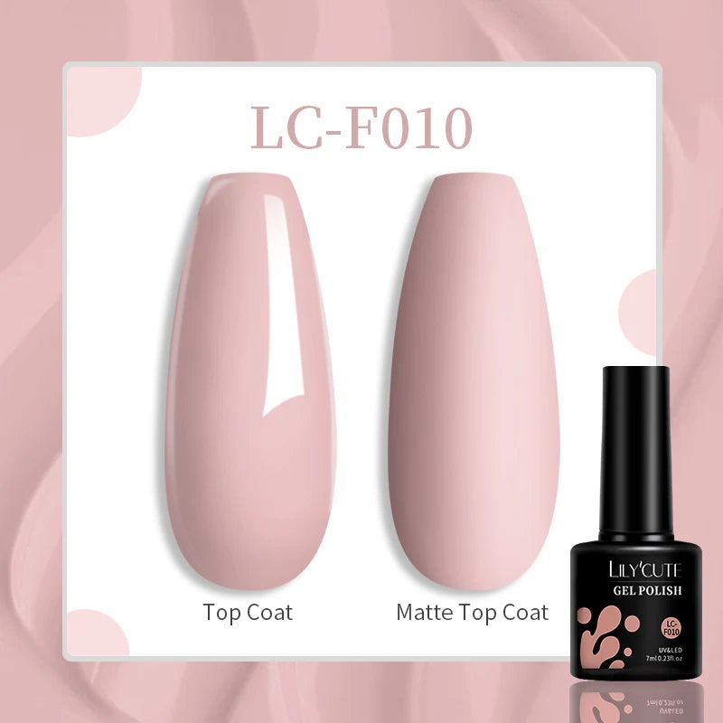 LILYCUTE 7ML Jelly Amber Gel Nail Polish Nail Art Dark Bloom Leopard