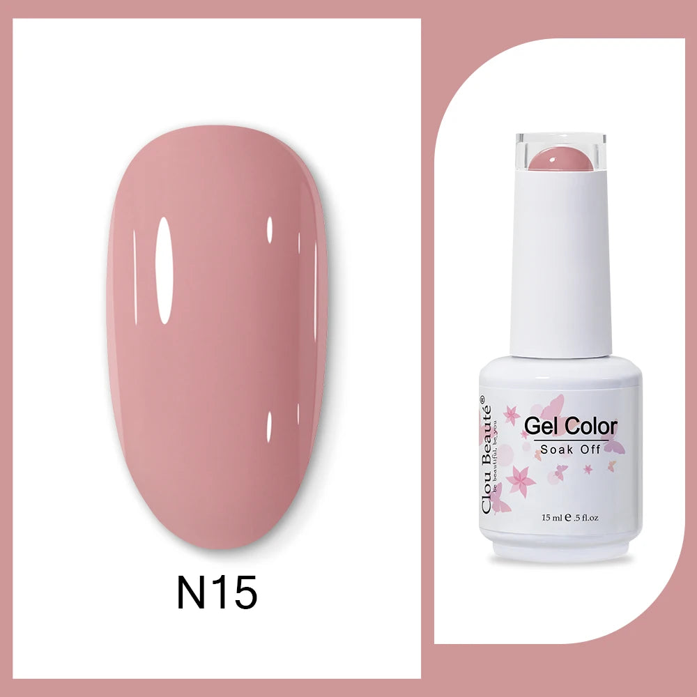 Clou Beaute HEMA & TPO Free Gel Nail Polish - Army Green 15ml