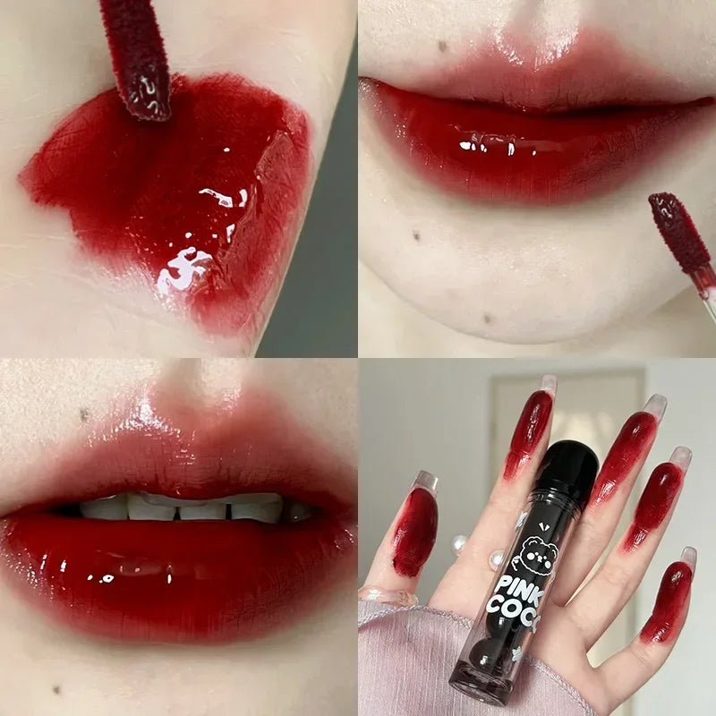 Handaiyan Mirror Glass Lip Tint - Long-Lasting Waterproof Lip Gloss