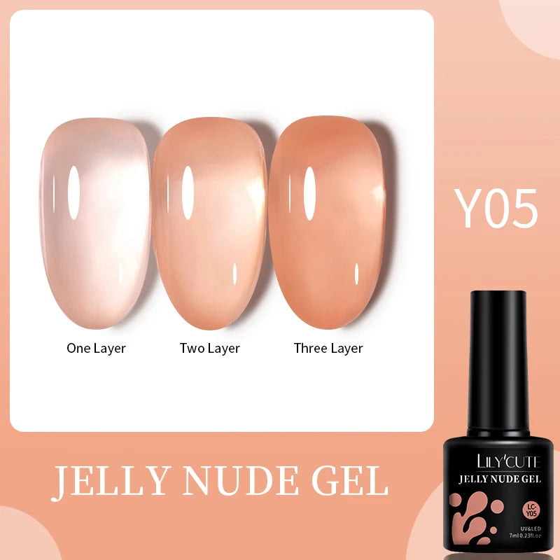 LILYCUTE 5ML Reflective Glitter Liner Gel Polish Nail Art Champagne Sparkling Lines