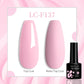 LILYCUTE 7ML Jelly Amber Gel Nail Polish Nail Art Dark Bloom Leopard