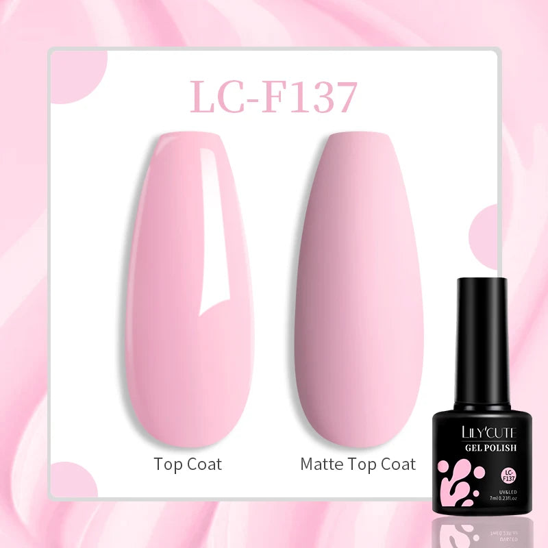LILYCUTE 7ML Jelly Amber Gel Nail Polish Nail Art Dark Bloom Leopard