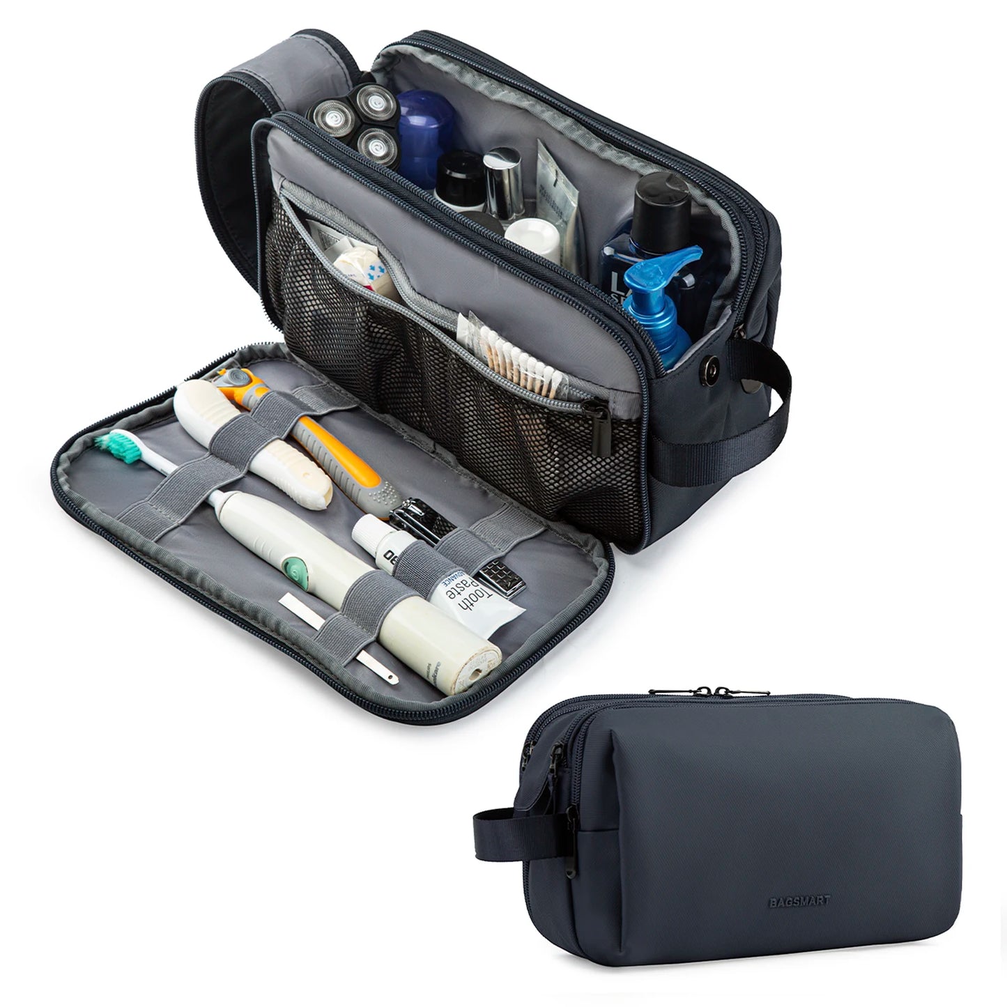 BAGSMART Waterproof Dopp Kit - Lightweight Travel Toiletries Organizer