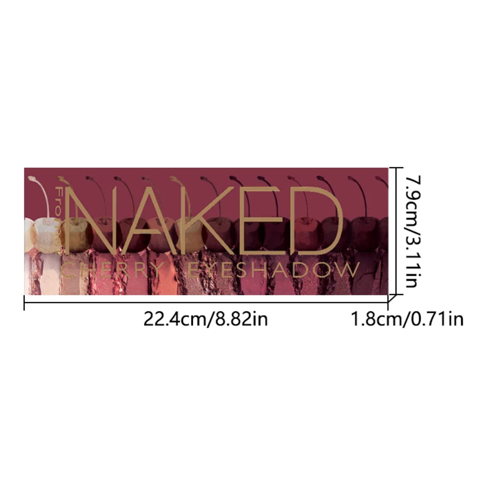 Professional 12-Color Eyeshadow Palette - Long-Lasting Shimmer & Matte Finish