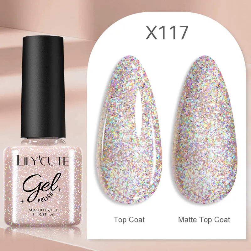 LILYCUTE Thermal Gel Nail Polish 7ml - Temperature Color Changing UV LED