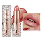 XMSJ Quicksand Gold Glitter Lipstick - Moisturizing Long-Lasting Waterproof Lip Color 3.8g