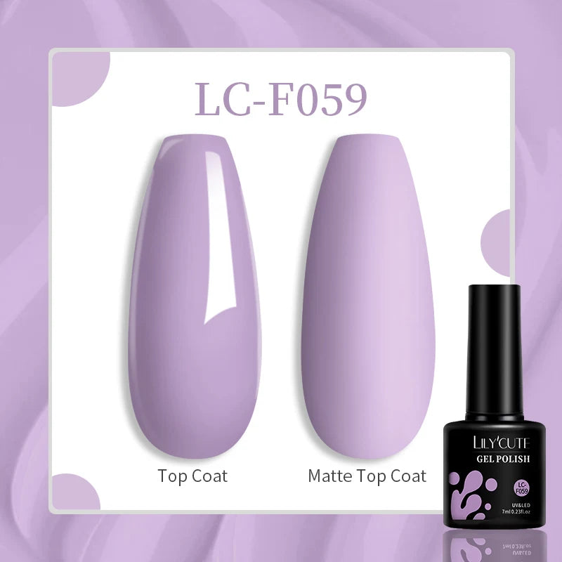 LILYCUTE 7ML Jelly Amber Gel Nail Polish Nail Art Dark Bloom Leopard