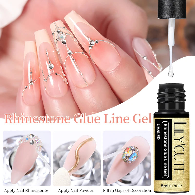 LILYCUTE Metallic Painting Liner Gel Nail Polish - 5ml