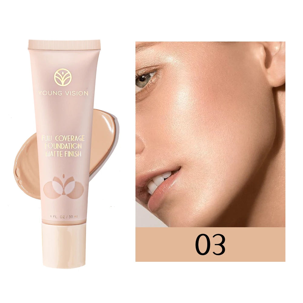 6-Color Concealer BB Cream - 30ml Natural Facial Primer Liquid Foundation
