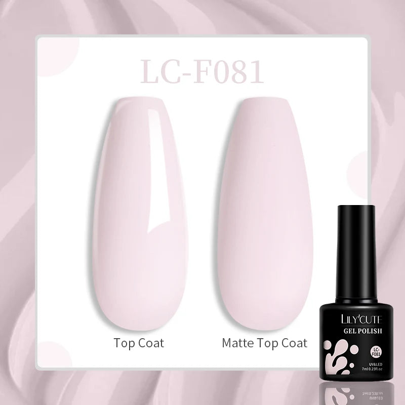 LILYCUTE 7ML Jelly Amber Gel Nail Polish Nail Art Dark Bloom Leopard