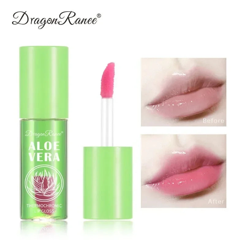 Aloe Vera Color-Changing Lip Balm - pH Reactive Moisturizing Lipstick for Natural Personalized Shade