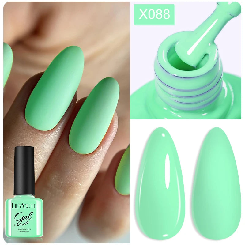 LILYCUTE Thermal Gel Nail Polish 7ml - Temperature Color Changing UV LED