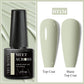 MEET ACROSS Wine Red Gel Nail Polish - 7ml Long-Lasting French Manicure