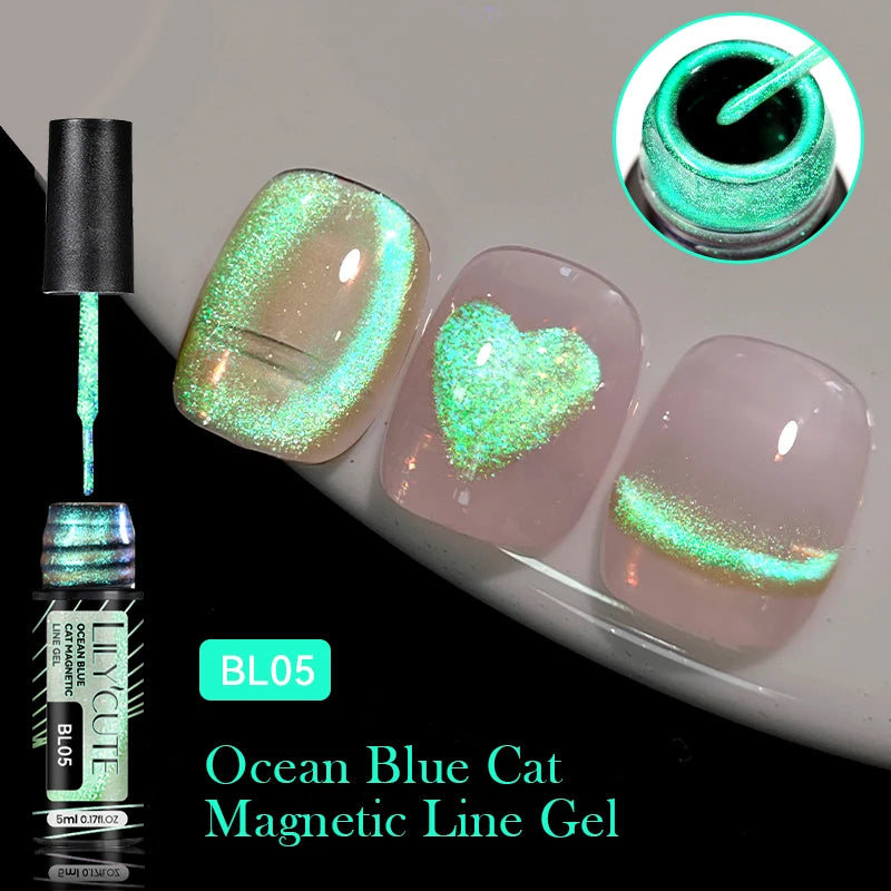 LILYCUTE 9D Cat Eye Magnetic Gel Nail Polish - 7ml