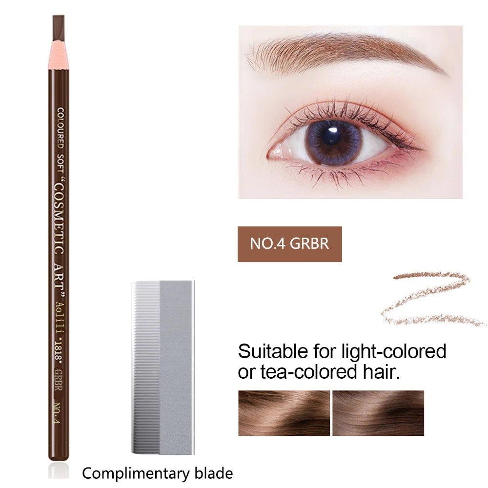 Waterproof Eyebrow Pencil - Long Lasting Brow Lift Feather Pencil