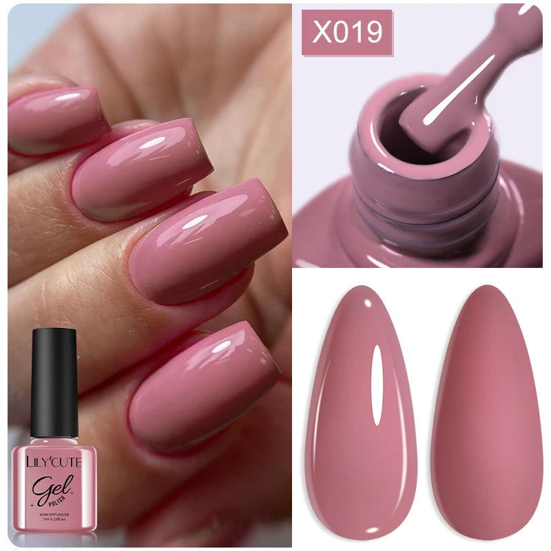 LILYCUTE Thermal Gel Nail Polish 7ml - Temperature Color Changing UV LED