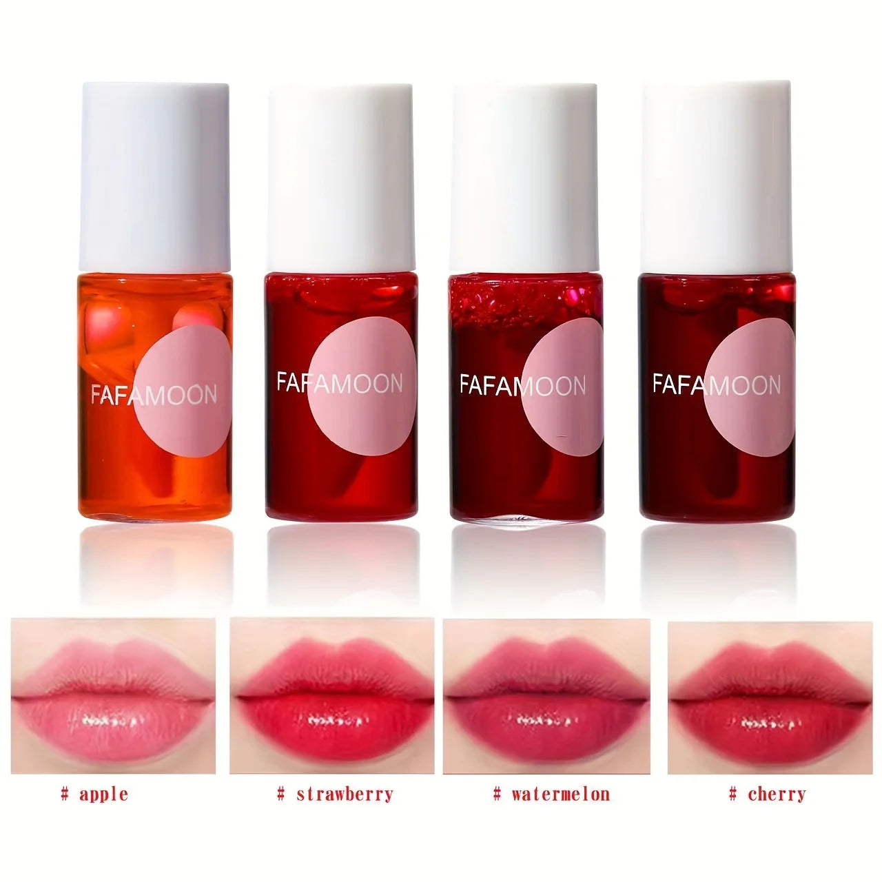 Fruity Lip Tint Water Gloss - Long-Lasting Moisturizing Liquid Lipstick