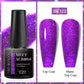 MEET ACROSS Wine Red Gel Nail Polish - 7ml Long-Lasting French Manicure