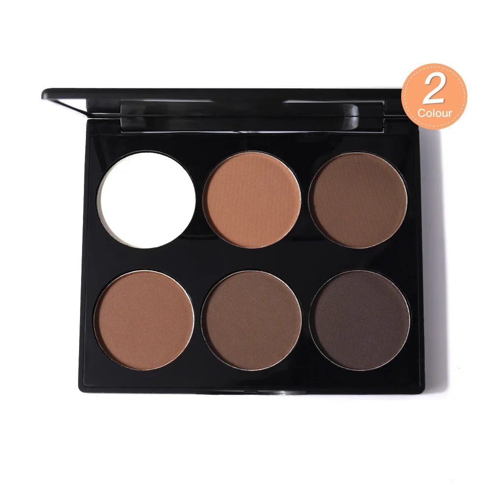 Professional 6-Color Contour & Highlight Palette