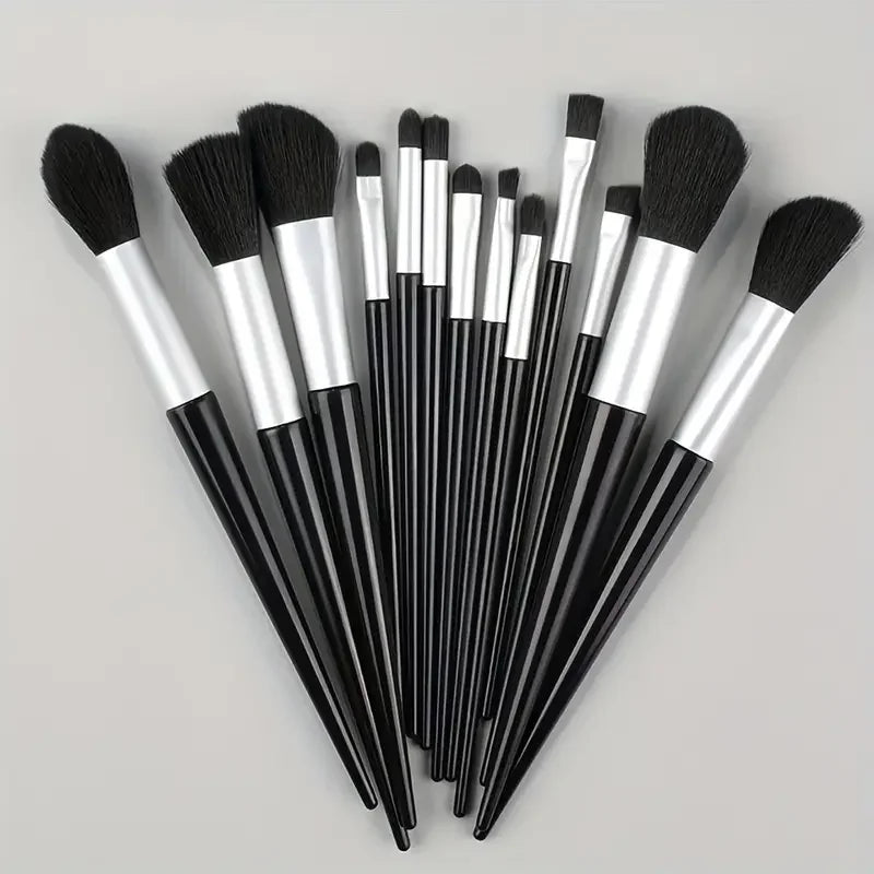 Professional 13-Piece Makeup Brush Set with Soft Synthetic Bristles