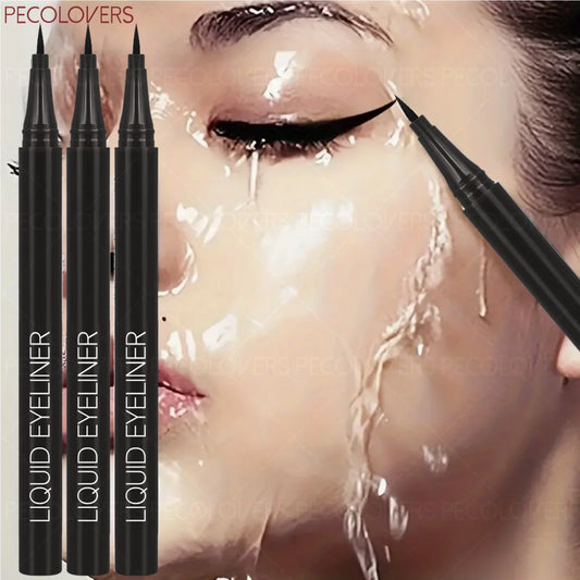 Waterproof Black Liquid Eyeliner Set - 3 Piece Collection