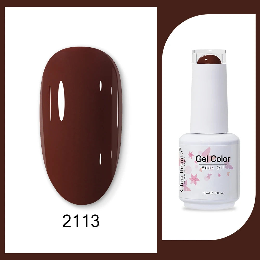 Clou Beaute HEMA & TPO Free Gel Nail Polish - Army Green 15ml