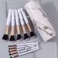 Professional Marble Makeup Brush Set - 11 Piece Collection