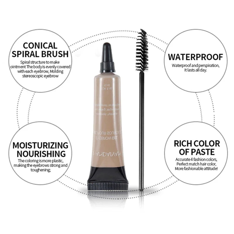 Professional Eyebrow Cream Gel - Waterproof Tattoo Pen Tint Long Lasting