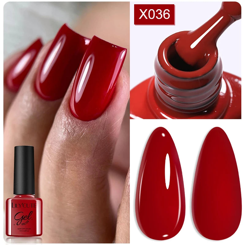 LILYCUTE Thermal Gel Nail Polish 7ml - Temperature Color Changing UV LED