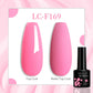 LILYCUTE 7ML Jelly Amber Gel Nail Polish Nail Art Dark Bloom Leopard