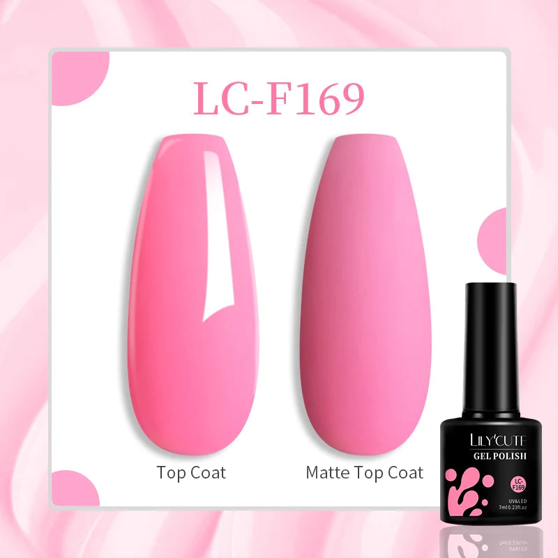 LILYCUTE 7ML Jelly Amber Gel Nail Polish Nail Art Dark Bloom Leopard
