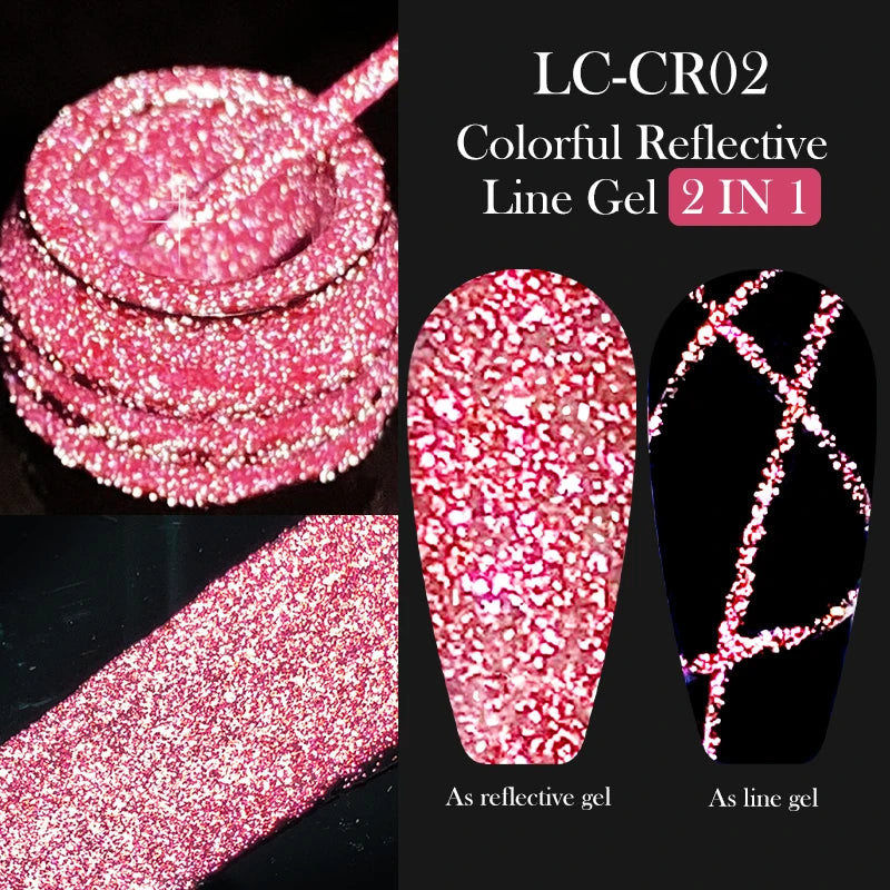 LILYCUTE Metallic Painting Liner Gel Nail Polish - 5ml