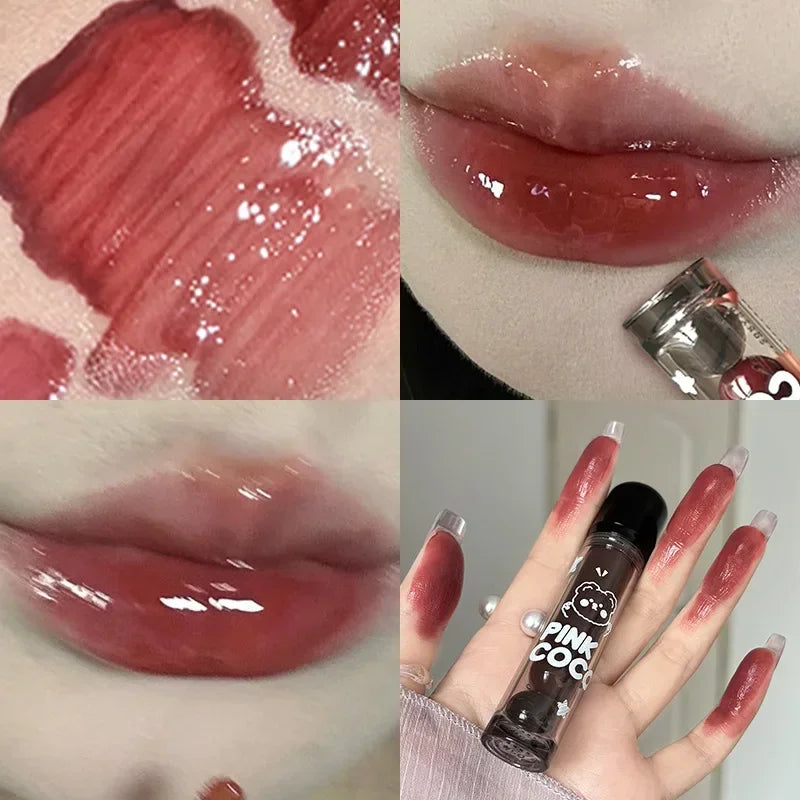Handaiyan Mirror Glass Lip Tint - Long-Lasting Waterproof Lip Gloss