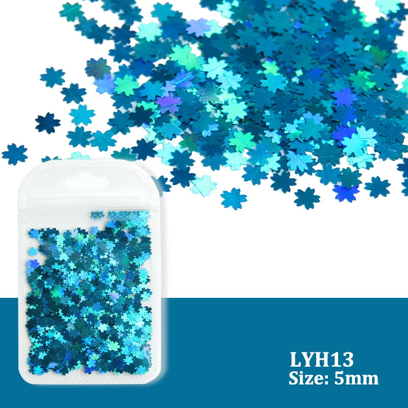 Holographic Nail Art Glitter - Laser Star & Butterfly Sequins (2g)
