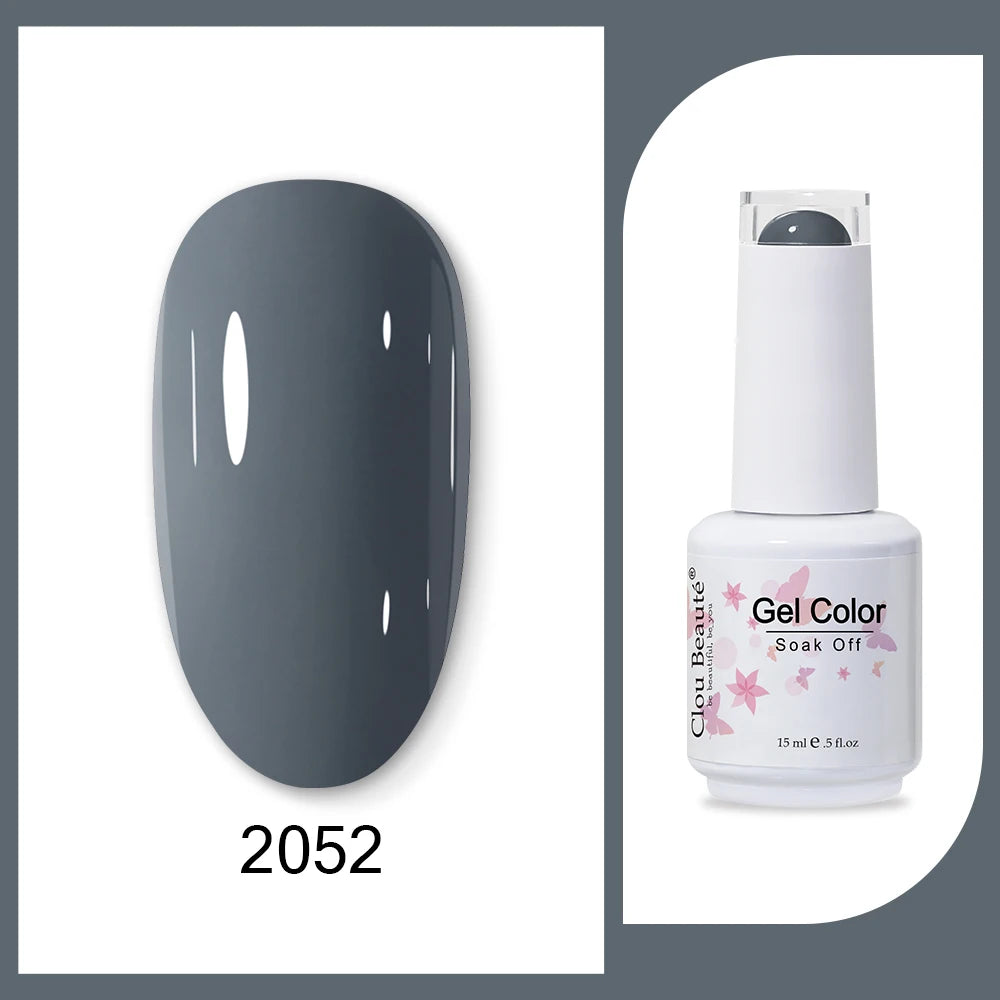 Clou Beaute HEMA & TPO Free Gel Nail Polish - Army Green 15ml