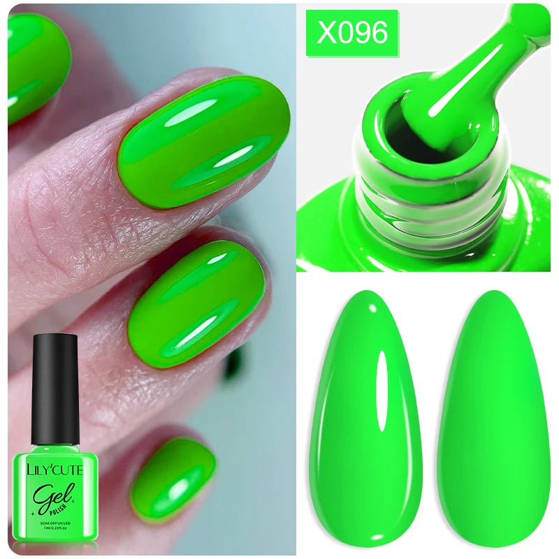 LILYCUTE Thermal Gel Nail Polish 7ml - Temperature Color Changing UV LED