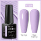MEET ACROSS Wine Red Gel Nail Polish - 7ml Long-Lasting French Manicure