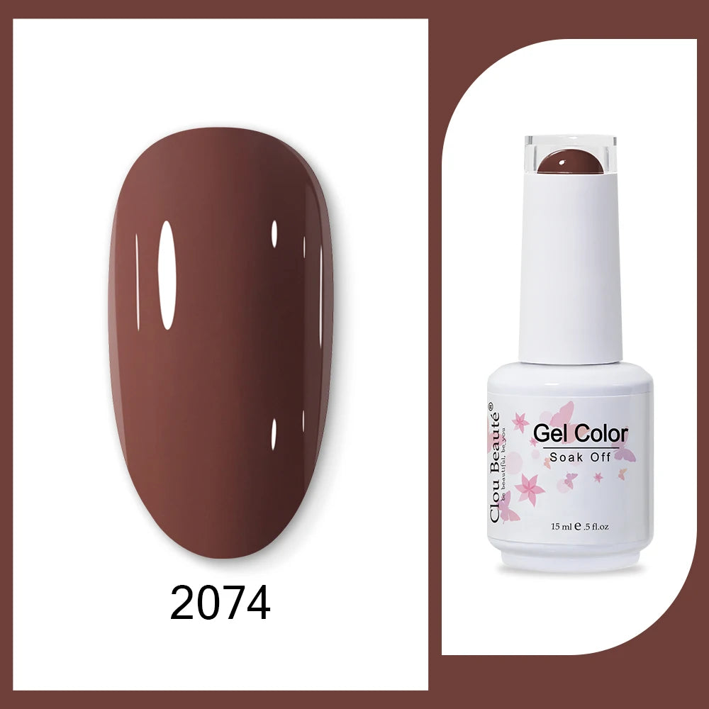 Clou Beaute HEMA & TPO Free Gel Nail Polish - Army Green 15ml
