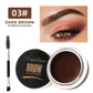 Matte Brown Black Eyebrow Cream - 3D Natural Tint Waterproof Gel Wax