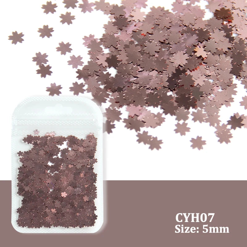 Holographic Nail Art Glitter - Laser Star & Butterfly Sequins (2g)