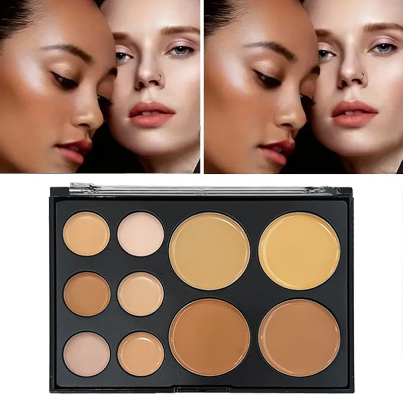 10 Colors Concealer Palette - Eye Repairing Matte Tattoo Contour Cream