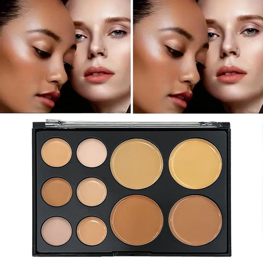 10 Colors Concealer Palette - Eye Repairing Matte Tattoo Contour Cream