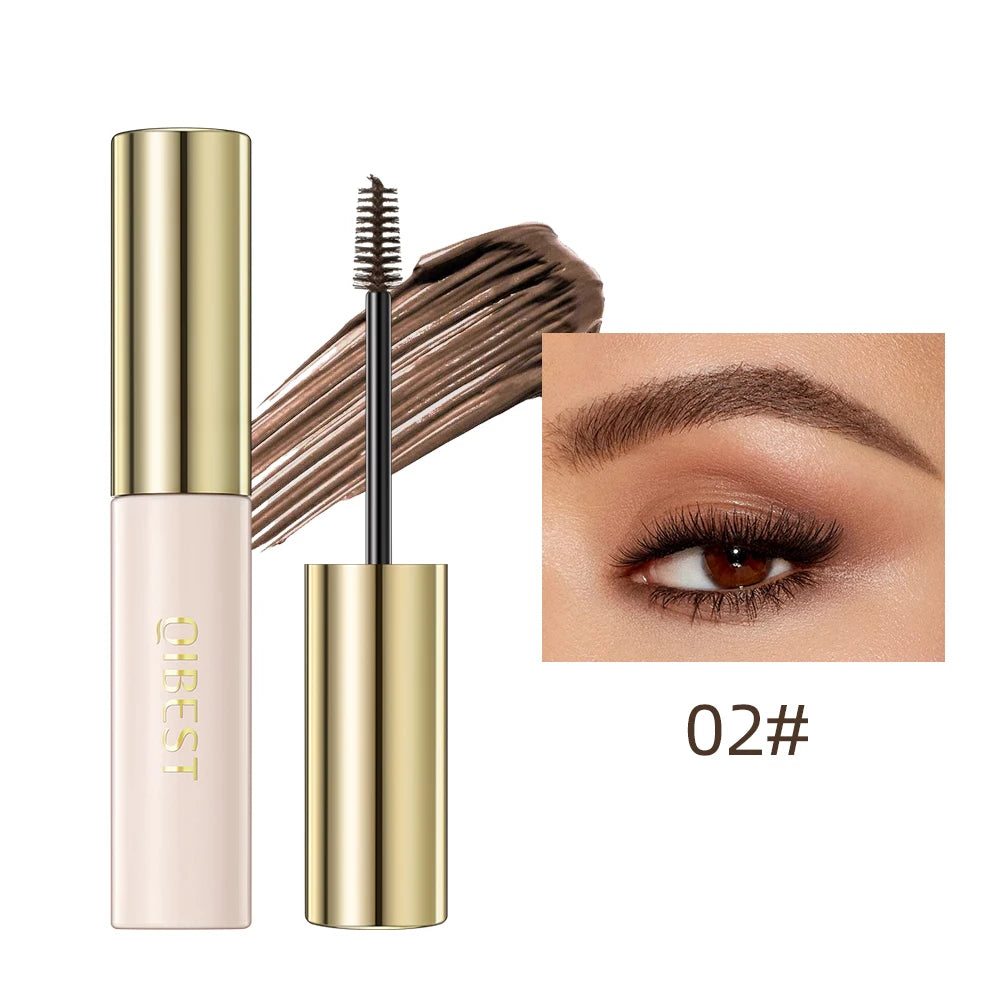 Professional 4-Color Waterproof Eyebrow Mascara with Precision Brush