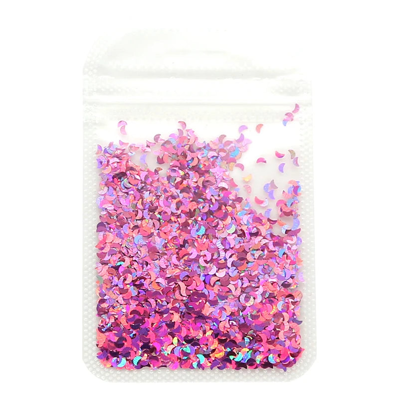 Holographic Nail Art Glitter - Laser Star & Butterfly Sequins (2g)