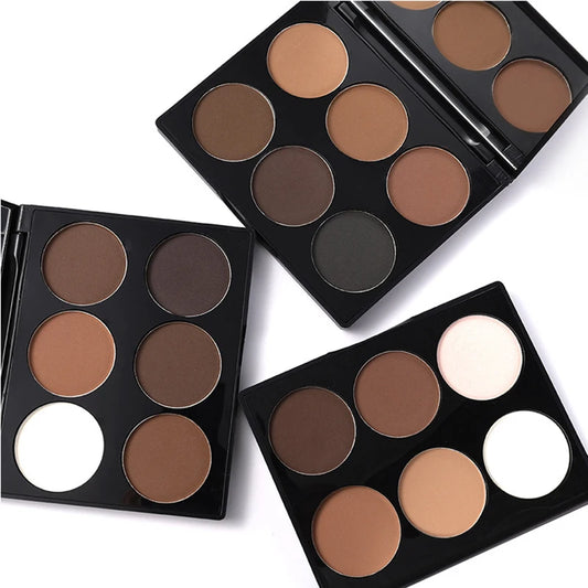 Professional 6-Color Contour & Highlight Palette