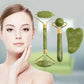 Natural Jade Roller & Gua Sha Set - Face and Body Massage Tool