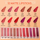 IMAGIC 12-Color Matte Lipstick Set - Waterproof Long-Lasting Velvet Finish