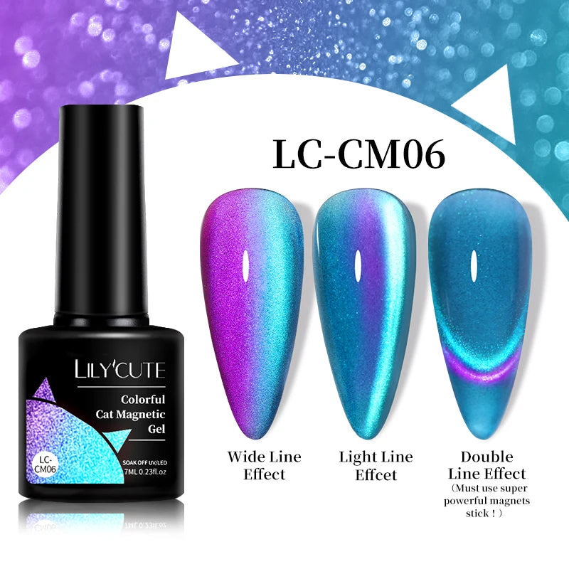 LILYCUTE 9D Cat Eye Magnetic Gel Nail Polish - 7ml