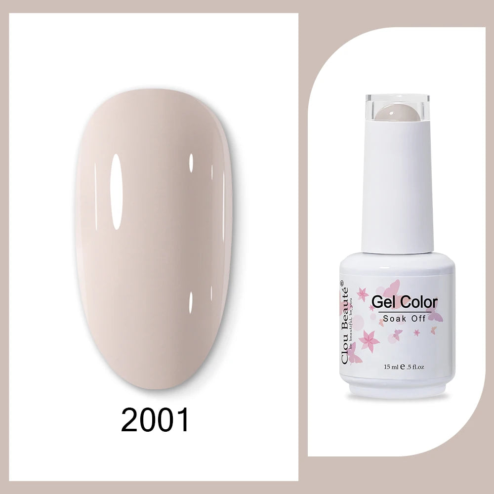 Clou Beaute HEMA & TPO Free Gel Nail Polish - Army Green 15ml