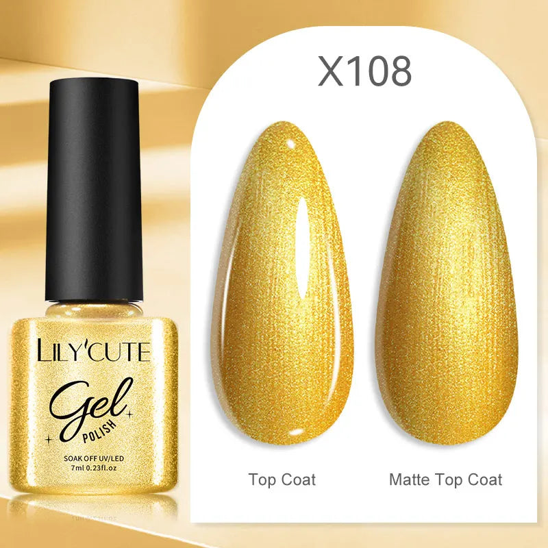 LILYCUTE Thermal Gel Nail Polish 7ml - Temperature Color Changing UV LED